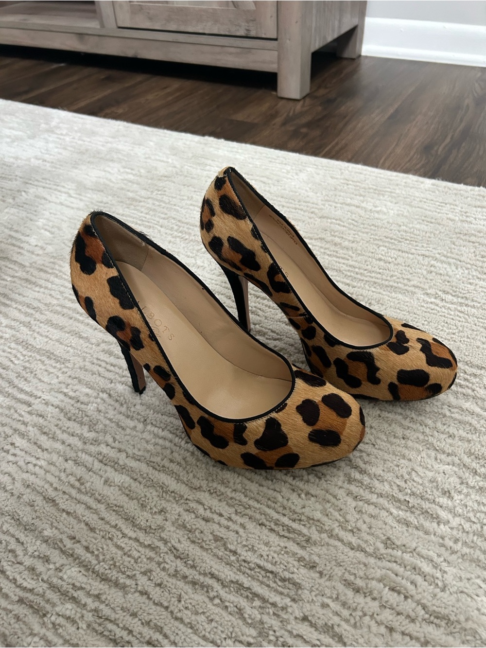 Talbots Leopard Print Pump in Tan and Black